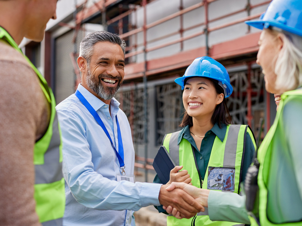 a couple of people that are talking to each other