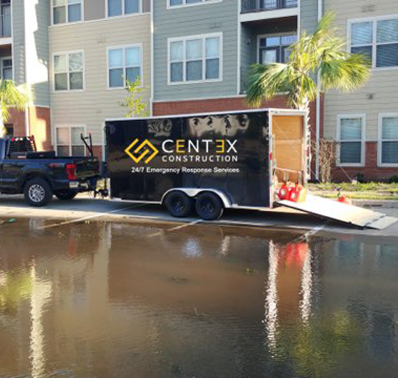 a truck is parked on the side of a building