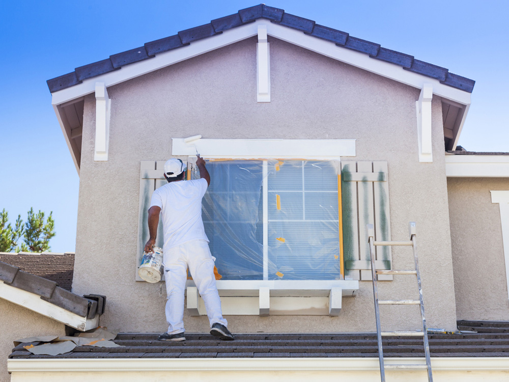 a person standing in front of a building